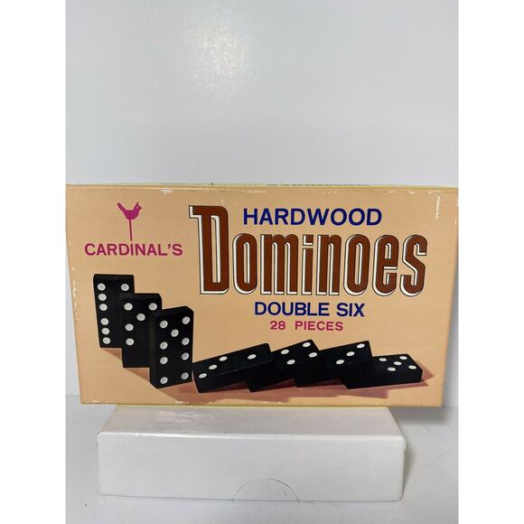 Vintage Cardinal’s Hardwood Double 6 Dominoes 28 Pieces No. 556 - Picture 2 of 7